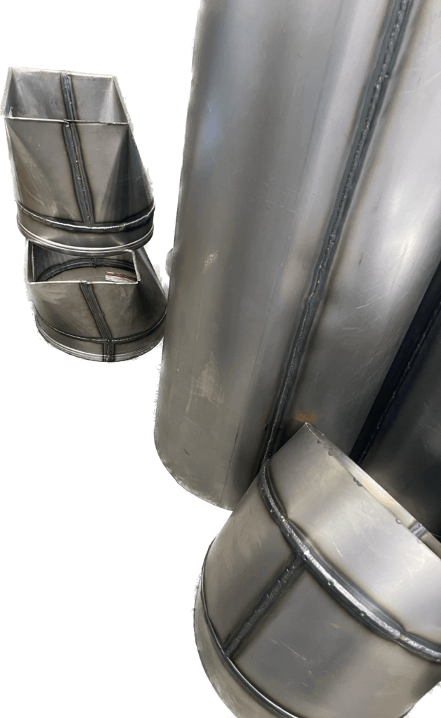 Fully Welded SS Offsetting Square to Round