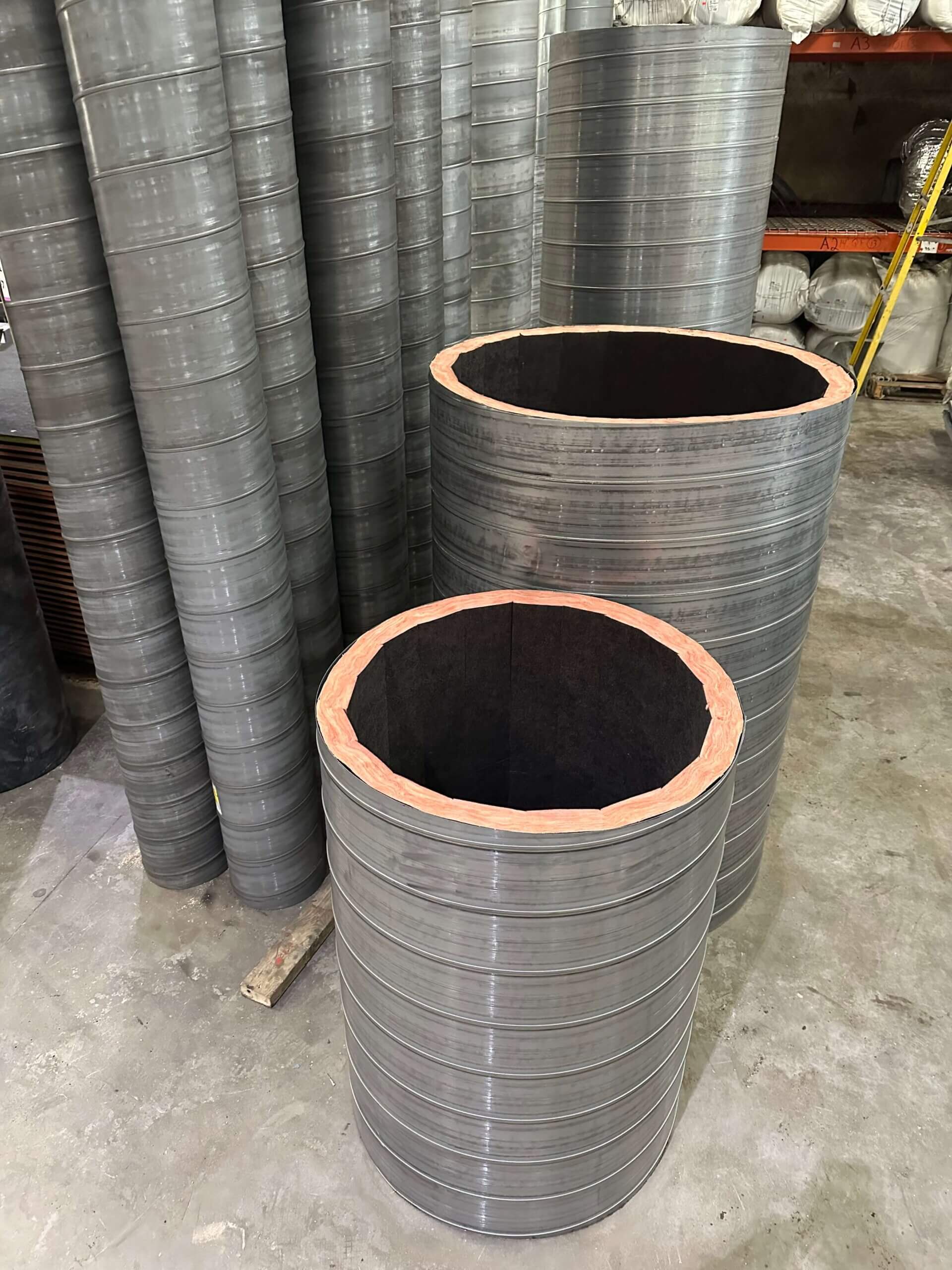 Paint Grip Pipe / Paint Grip Fittings / Internally Lined Spiracoustic Pipe / Internally Lined Spiracoustic Fittings Spiral Pipe and Fitting Gallery 21