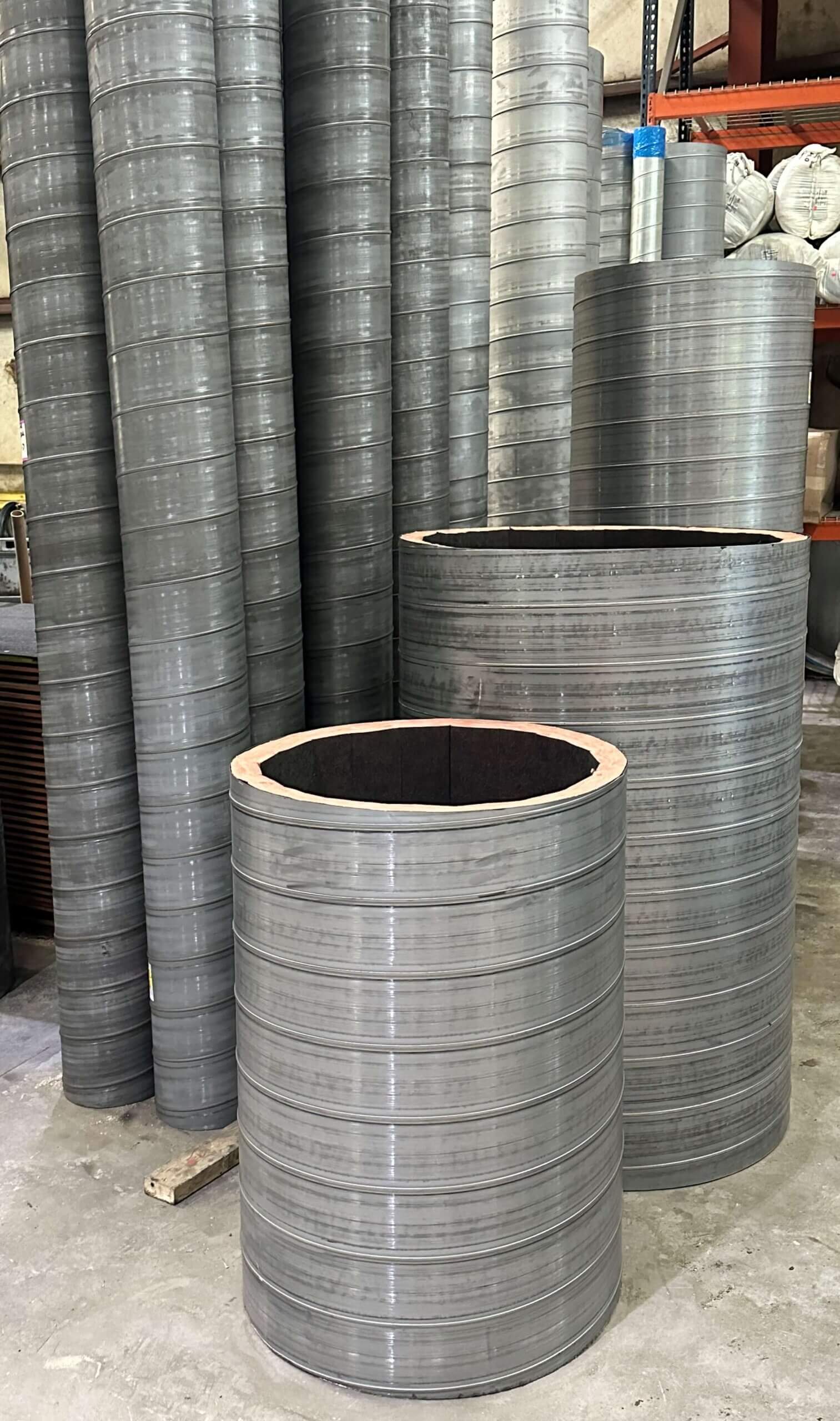 Spiral Pipe / Paint Grip Pipe / Paint Grip Fittings / Internally Lined Spiracoustic Pipe / Internally Lined Spiracoustic Fittings Spiral Pipe and Fitting Gallery 22
