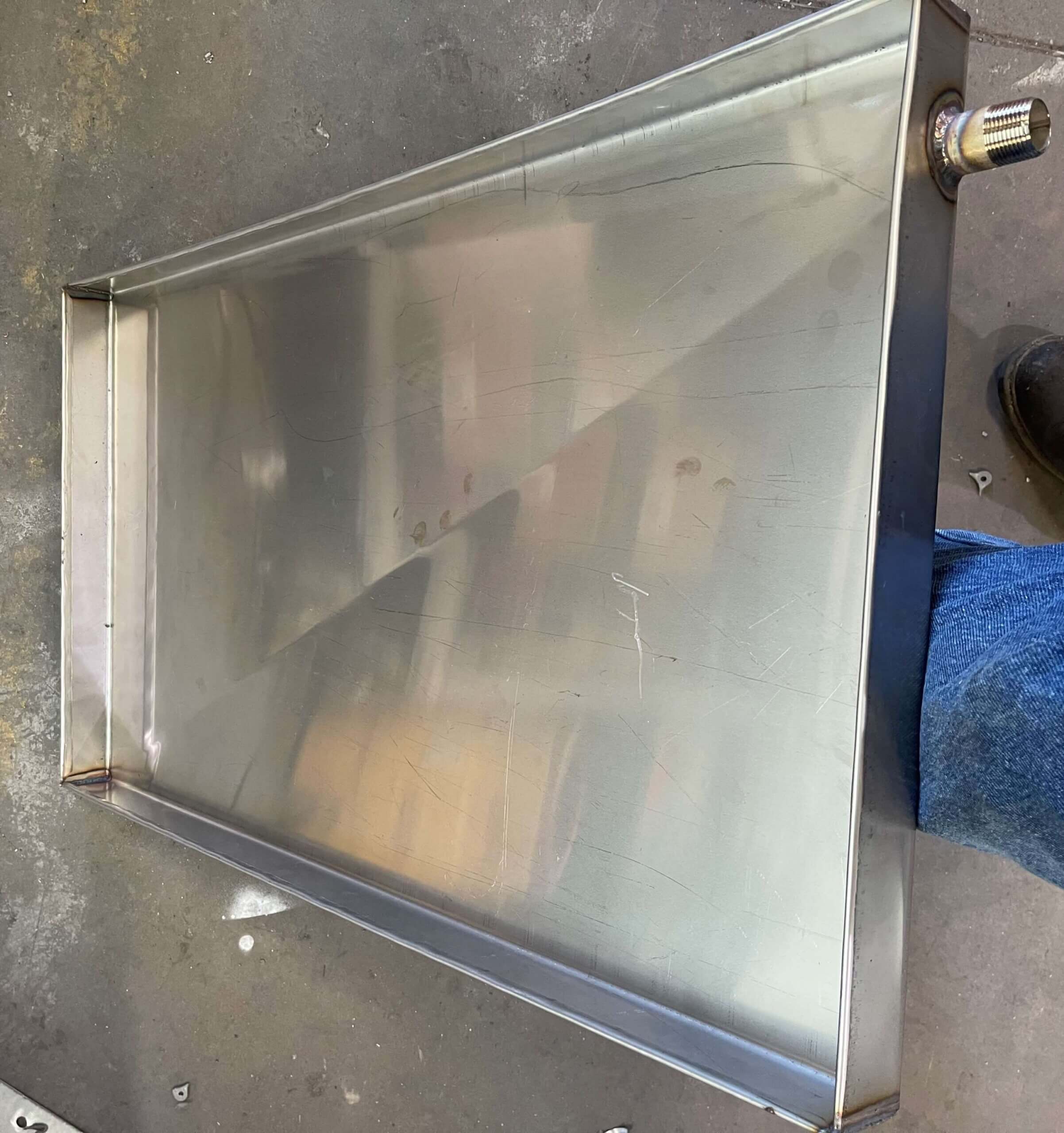 Welded Stainless Steel Drain Pan